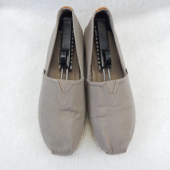 BOBS From Sketchers Memory Foam Womens Grey Flats Size 9.5 - Picture 2 of 11